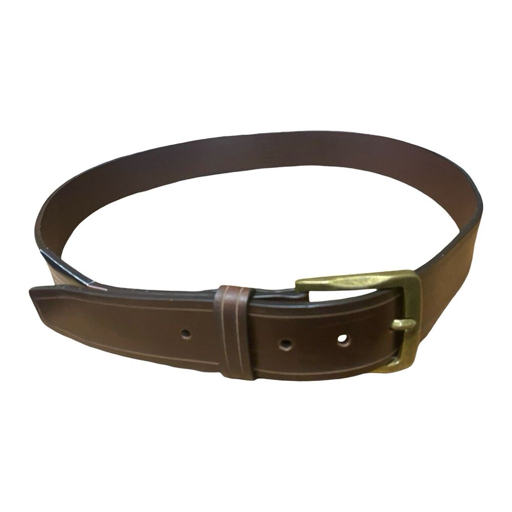 Wrangler Brown Genuine Leather Belt - Size 42 NWT BR51612